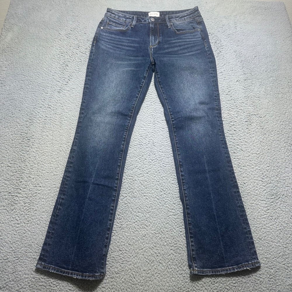 Driftwood Kelly Jeans Womens 29 Bootcut Flare W29 L31 Dark Wash Stretch Denim